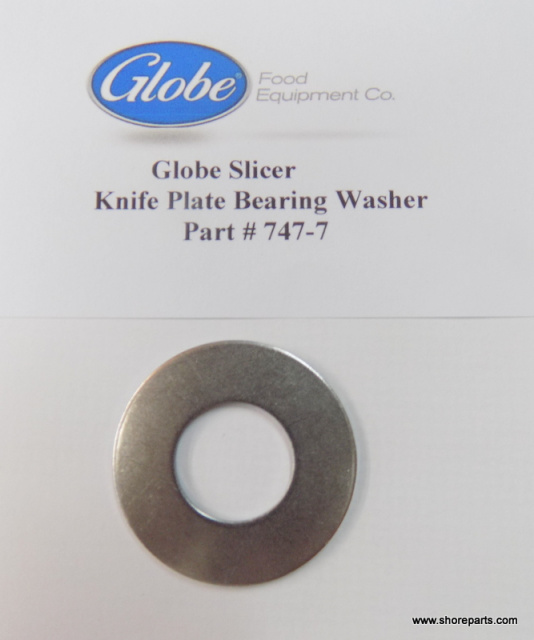 Globe Slicer Knife Plate Bearing Washer Part # 747-7